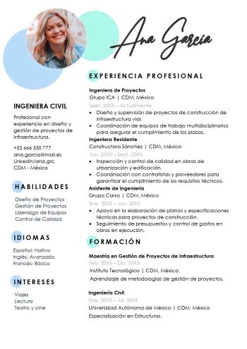 curriculum vitae esquema
