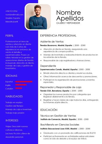 ejemplo de currículum para carrefour
