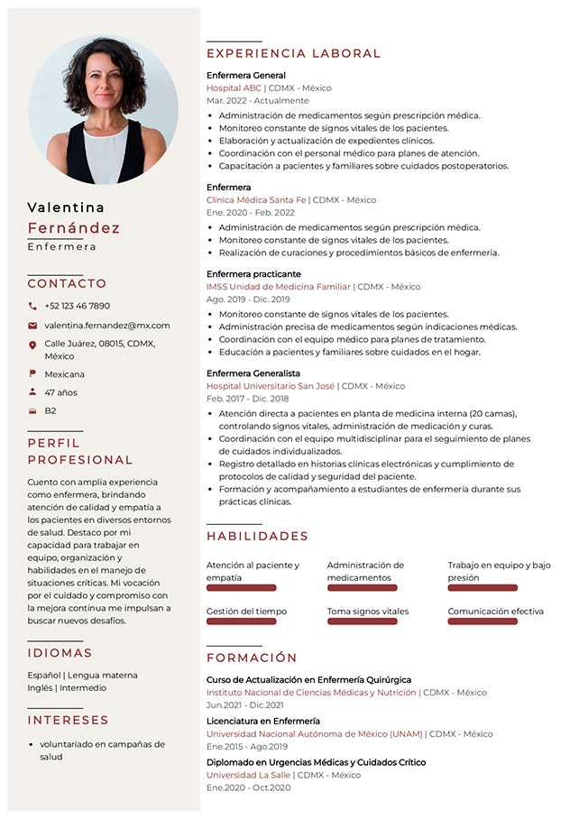plantilla curriculum atemporal
