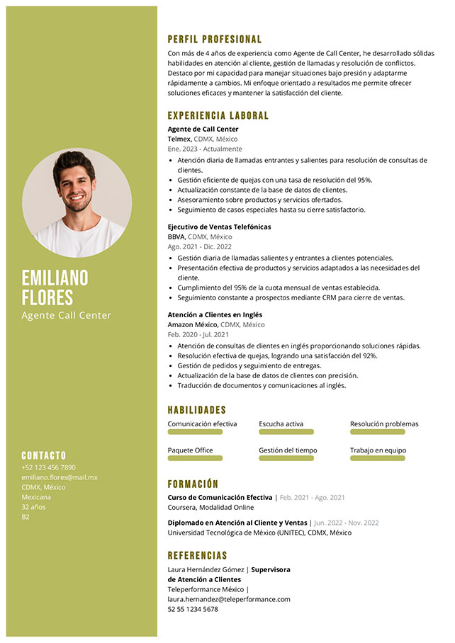 plantilla curriculum colorido