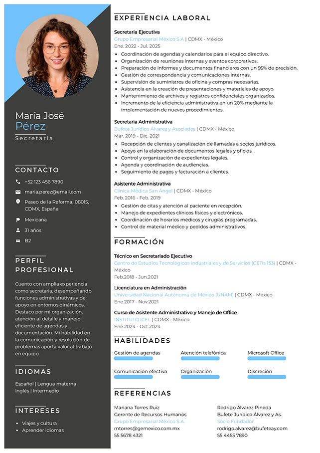 plantilla curriculum creativo