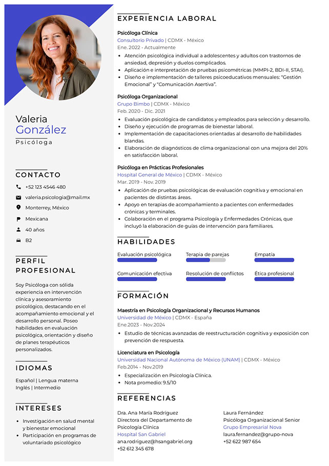plantilla curriculum moderno