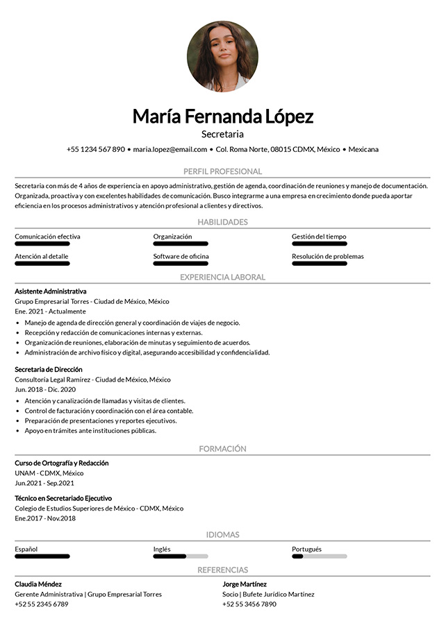 plantilla curriculum harvard