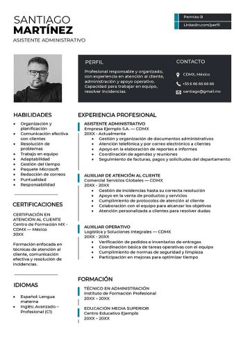 curriculum formal ejemplo para descargar gratis